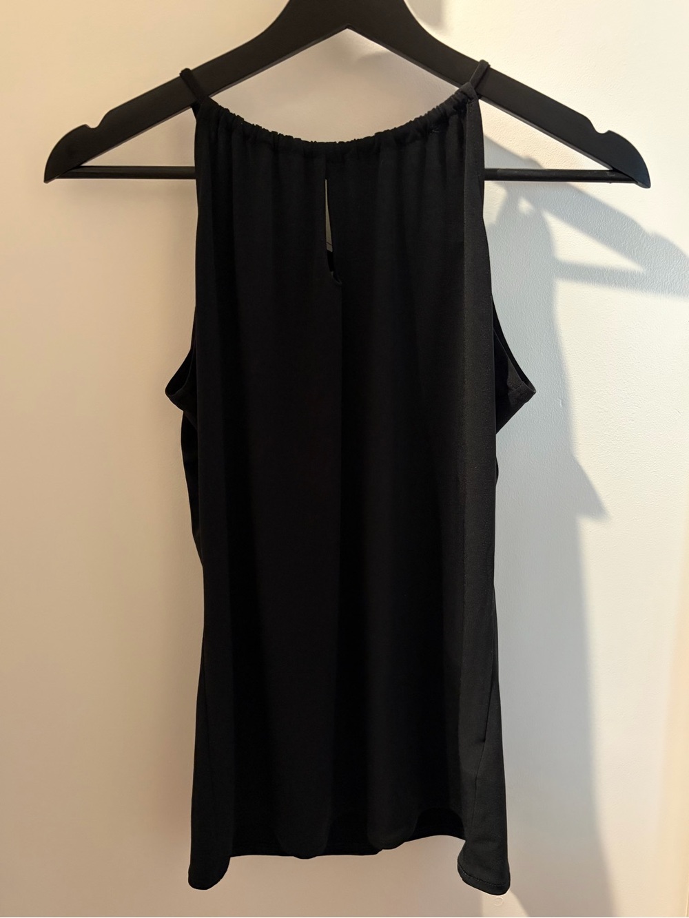 Black Sleeveless Halter Top - Women's
